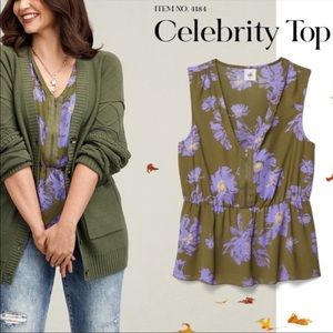 CAbi Celebrity Top Size Medium Style 4184